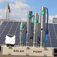 Pompe à eau solaire DIFFUL 4 pouces AC/DC sans balais, pompe submersible solaire DC 4KW