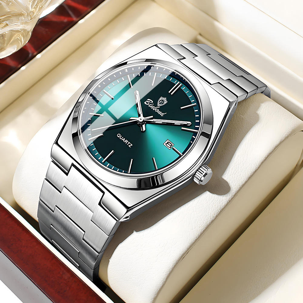 White steel-green face