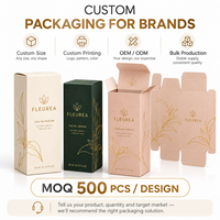 Boîte d'emballage de parfum de luxe personnalisée, écologique et recyclable, en carton pliable imprimé avec logo pour les produits cosmétiques, les huiles essentielles et les soins de la peau
