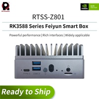 Ordinateur de bord AI sans ventilateur Rockchip Micro RK3588 8nm LP Process RTSS-Z801 avec 4 Go de mémoire, processeur ARM 8 cœurs 64 bits