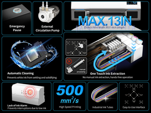 NUEVA Máquina de Transferencia DTF de 13 Pulgadas, Impresión de Prendas Personalizadas, Compatible con Múltiples Materiales, Impresora DTF A3 con Limpieza Automática - Product Image 2
