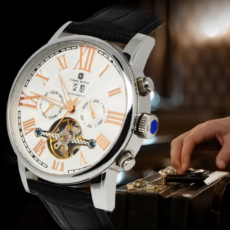 Custom Luxury Fashion Relojes Hombre Montre Homme Wrist Watch Skeleton Watch Original Brand Men Automatic