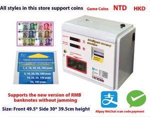 Code QR intelligent en libre-service pour petit distributeur mural d'échangeurs de monnaie, fonctionnement en anglais, ZHIXingle ZX-0000 Universel - Product Image 3