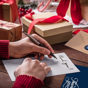 Usine papier personnalisé carte de voeux écriture bénisse fête des mères Thanksgiving carte de remerciement avec enveloppe et autocollants - Product Image 4