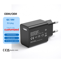 Chargeur mural USB Shenzhen Lvxiangyuan Electric 5V 3A 9V 2A 12V 1.5A, sortie 18W QC 3.0, adaptateur AC/DC, protection OVP, prise EU