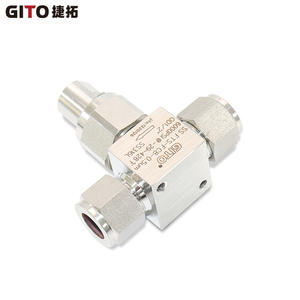 Filtro de Drenaje de Acero Inoxidable Tipo T GITO 316L con Válvula de Precisión OD1/2 - Product Image 3