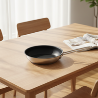 Poêle à frire antiadhésive de 20 cm pour la restauration, ustensile de cuisine professionnel en gros