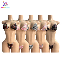 ELITES Vente en gros de bikinis de luxe sexy personnalisés avec strass, vêtements de danse exotiques pour strip-teaseuses