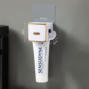 Best Selling Novelty Design Manual Household Dispenser Bathroom <b>Wall</b>-Mounted Toothpaste Squeezer - Product Image 4