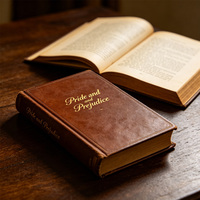 Couverture en cuir personnalisée de qualité supérieure pour l'impression de livres Orgueil et préjugés, fournisseur direct d'usine d'impression de romans classiques à couverture rigide