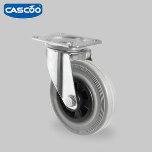 CASCOO 5 Zoll Industrie rollen Räder 125mm Voll gummi mit Stahl felge <span class=keywords><strong>German</strong></span> <span class=keywords><strong>Caster</strong></span> Schwenk wagen Überroll käfige Trolleys Räder - Product Image 5