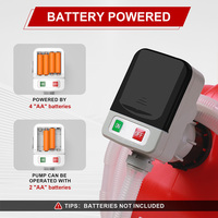 TOUKOO FTP001-02 Pompa di Trasferimento Elettrica Autoadescante Retrattile per Carichi Pesanti in Plastica 3V DC 2.4 Galloni/Min per
