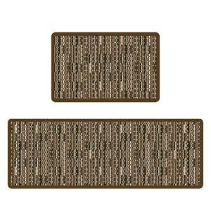 Tapete de Cocina Rectangular a Rayas Antideslizante de Fibra de Poliéster para Restaurante - Product Image 1