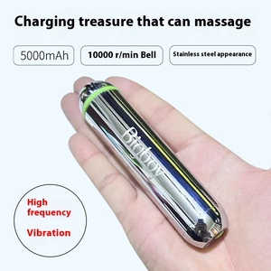 Mini vibrador portátil que carga el ojo del Tesoro y la cara masajeador de vibración impermeable banco de energía y Estación - Product Image 6