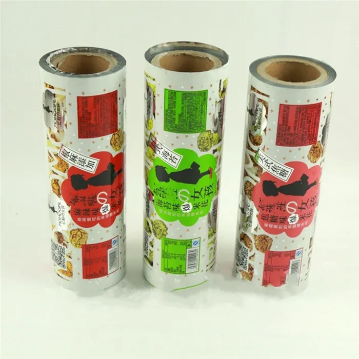 Biodegradable Plastic Print Film Roll Used For Snacks/Potato Chips/Nuts Packaging Laminated Small Bag Snack Packaging Film Roll