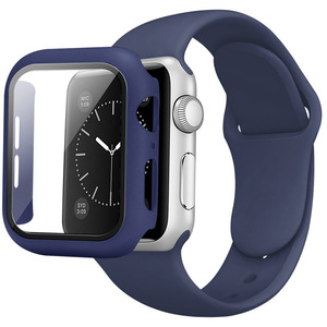 Vente en gros d'usine Verre + Étui + <span class=keywords><strong>Bracelet</strong></span> pour Apple Watch Band 46mm 45mm 49mm <span class=keywords><strong>Bracelet</strong></span> en silicone pour Iwatch Series 10 9 Bracelets de <span class=keywords><strong>montre</strong></span> de sport - Product Image 2