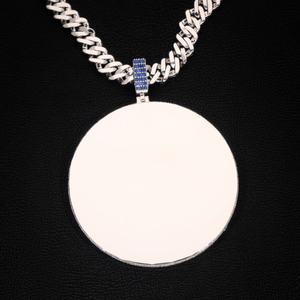 Moderna Cadena con Colgante de Plata 925 y Moissanita, Estilo Hip Hop Iced Out, Joyería para Fiesta, Venta al por Mayor Directa de Fábrica, Estilo Urbano - Product Image 6