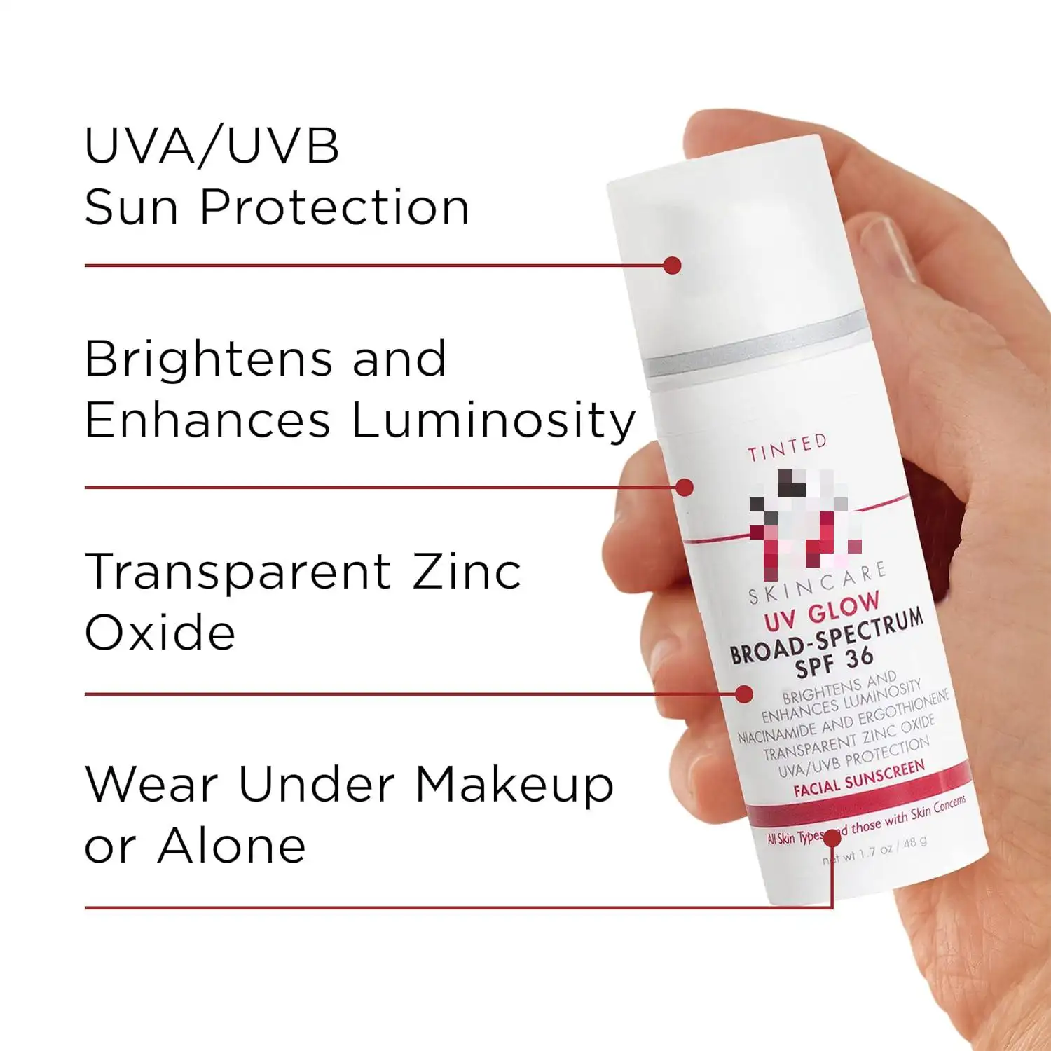 Facial Sunscreen Helps Hydrate Skin and Decrease Wrinkles Lightweight Face Moisturizer Sunscreen Absorbs into Skin Quickly