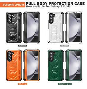 Para <span class=keywords><strong>Samsung</strong></span> Galaxy Z <span class=keywords><strong>Fold</strong></span> 5 <span class=keywords><strong>4</strong></span> y 3 5G Funda resistente de cuerpo completo de doble capa con protector de pantalla incorporado y soporte + ranura para S Pen - Product Image 6