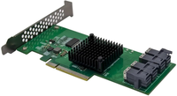 Adaptador interno con cable Fervit PCIe X8 PEX8724 de 4 puertos SFF8643
