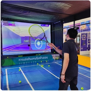 Equipo de Juego de <span class=keywords><strong>Tenis</strong></span> de Proyección para Interiores, Simulación de Práctica, Sala de Experiencia Interactiva, Jaula de Juego Inteligente y Moderna, Virtual - Product Image 1