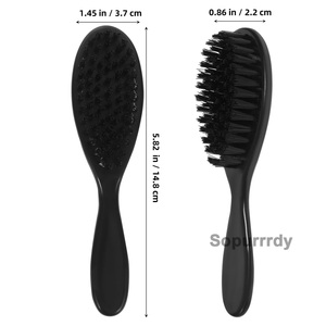 Brosse à barbe personnalisée avec logo, brosse à cheveux pour hommes, accessoires de coupe de cheveux, outils de nettoyage du visage, peigne à barbe, outil pour cheveux, peigne en plastique - Product Image 2