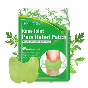 OEM Private Label Chinese Natural Wormwood Herbal Pain Relief Plaster Care Heat Knee Joint Pain Relief Patch