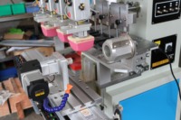 Servomoteur rotatif couleur unique seringue baril tube tampon en plastique imprimante machines d'impression à imprimer pour 360 degrés