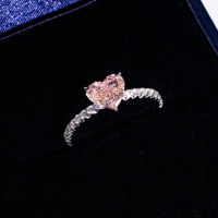 Bague en diamant de laboratoire DK Heart, provenant directement de l'usine, or 18 carats, certifiée IGI, pour mariages et cadeaux