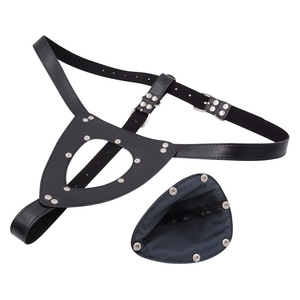 Ropa Interior de Castidad de Cuero para Hombre, Negra, Desmontable, Juguete SM de Bondage con Diseño de Nido de Pájaro, Estimulación para Adultos, Dominación Apasionada - Product Image 2