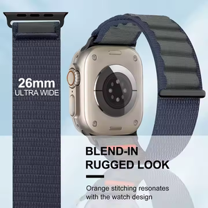 Нейлоновый ремешок для часов для Apple IWatch Ultra <span class=keywords><strong>2</strong></span> 49 мм 46 мм 45 мм 44 мм регулируемый альпийский нейлоновый ремешок для IWatch 10 9 8 Se 7 - Product Image 3