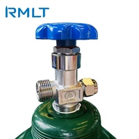 Bouteille de gaz en acier inoxydable de 40 L pour oxygène médical industriel, cylindres d'oxygène