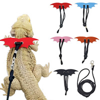 Laisse pour lézards, collier de cou pour reptiles, cordes de traction extérieures anti-évasion pour petits écureuils, hamsters, dragons barbus, modèle 094 pour animaux de compagnie