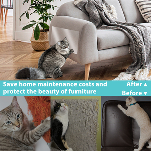 Pita transparan PET pelindung perabotan <span class=keywords><strong>Anti</strong></span>-<span class=keywords><strong>Cat</strong></span>, 45x500cm pita transparan untuk pelatihan kucing tas Sofa penyegelan - Product Image 6