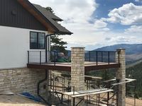 Modernes Design Außenbalkon und Villa Edelstahl 316 Massivstab Rostbeständiges Geländer Treppengeländer für Hotel & Einkaufszentrum