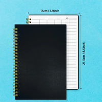 Cuaderno Promocional Personalizado con Espiral Universal, Cuadrícula y Filas/Columnas para Gestión de Datos e Inventario y Uso Escolar