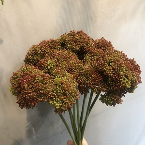 Bouquet décoratif réaliste fait main de baies artificielles pour la décoration de bureau et de jardin à domicile, fleurs et plantes artificielles en plastique - Product Image 4