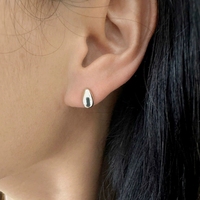 Boucles d'oreilles pendantes en argent sterling 925 plaqué or ED591, bijoux minimalistes élégants pour femme, à porter au quotidien, cadeau de bureau