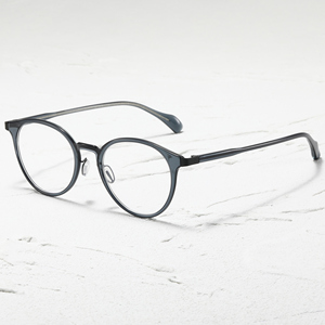 Monturas de Gafas Redondas con Aro Completo, Color Marrón Sólido, Unisex, Ligeras, para Corrección de la Visión, Adultos, para Todas las Formas de Rostro - Product Image 2