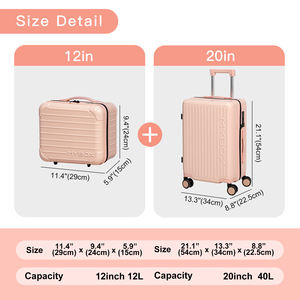 <span class=keywords><strong>Equipaje</strong></span> <span class=keywords><strong>de</strong></span> <span class=keywords><strong>Mano</strong></span> Aprobado por Aerolíneas - Maleta Rígida con Ruedas Giratorias, Puerto USB, Portavasos, Resistente al Agua y a los Arañazos - Product Image 4