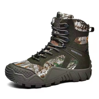 Bottes de randonnée imperméables pour hommes, chaussures de montagne, bottes tactiques de combat en camouflage désertique marron pour hommes