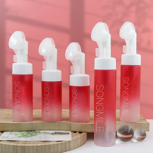 Mới Nhất Khuôn Mặt Miếng Bọt Biển Làm Sạch Tạo Bọt Trắng Rõ Ràng 100 120Ml <span class=keywords><strong>150</strong></span> 200Ml 250 <span class=keywords><strong>Ml</strong></span> Tay Xà Phòng Chai Với Bàn Chải - Product Image 3