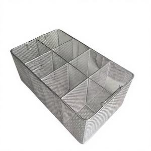 Cesta de malla de acero inoxidable de grado médico para esterilización - Equipo ecológico para hospitales y laboratorios con diseño de drenaje - Product Image 1