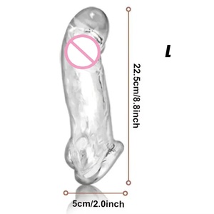 3 tamaños de fundas para pene con estimulación para retrasar la eyaculación para adultos - Product Image 1