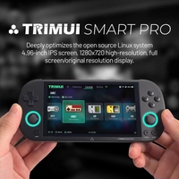 Nouvelle console de jeu portable rétro Trimui Smart Pro Pocket avec écran IPS de 4,96 pouces 1280x720, batterie de 5000 mAh, 6+ heures d'autonomie, Wi-Fi
