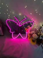 Luces de neón personalizadas de diseño gratuito, luz de espejo, arte de pared, LED Flexible para habitación de niñas, vestido de salón de belleza, decoración IP65, paisaje