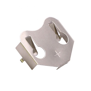 Trou traversant 3V Métal CR2450, <span class=keywords><strong>DL2450</strong></span> Clip de retenue de pile bouton - Product Image 1