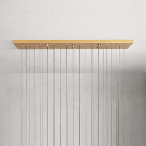 Lustre suspendu en cristal goutte de pluie nordique, moderne, pour la maison, l'îlot de cuisine, la salle à manger, en forme de gouttes d'eau linéaires - Product Image 5