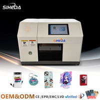 Printer UV Flatbed A3 300*420mm Mesin Cetak UV Desktop untuk Casing Ponsel, Mug, Akrilik, Logam, Kayu, Kulit, Cetak Kustom