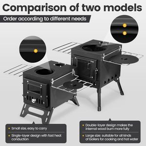 Barbecue au charbon de bois durable pour fêtes en plein air, avec design pliable en acier inoxydable, idéal pour le jardin et le <span class=keywords><strong>camping</strong></span> - Product Image 4